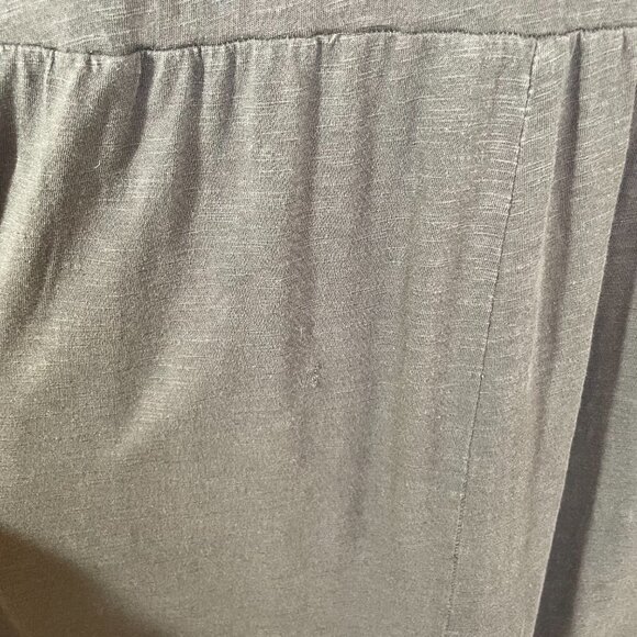 Caslon Sleeveless Slub Jumpsuit Size M Gray Green - Picture 16 of 16